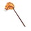 Showman Couture Adjustable Plush Stick Horse No Sound Effects, Dark