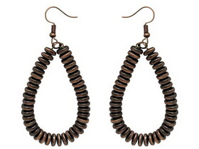 AER4669 ATTITUDE Brown Teardrop shaped Earrings