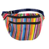 Showman BG-814 Hip Pack (Fanny Pack) Bag with Striped Serape Print design