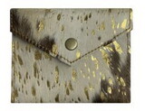 Showman BG-838 Hair on Cowhide Gold Acid Wash Coin Wallet