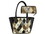 Showman BG-846 Tri Color Diamond Hair on Cowhide Leather Shoulder Bag and Wallet Set