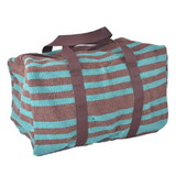 Showman DB-03 Turquoise and Brown 100% Wool Serape Saddle Blanket Duffle Bag