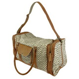 Klassy Cowgirl RF9942 Chevron Upcycled Weekender Duffle Bag