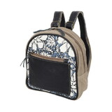 Klassy Cowgirl Blue Iris Mini Upcycled Backpack Bag