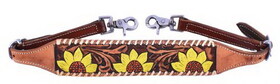Showman WS-11 Hand painted sunflower design wither strap