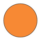 Health Care Logistics - Blank Circle Labels, Orange