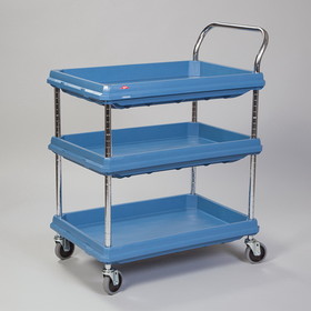 Health Care Logistics - Metro&reg; Deep Ledge Utility Cart, 3-Shelf