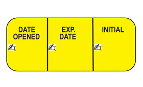 Health Care Logistics - Date Opened Labels