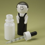 Health Care Logistics - Window Strip Vials with Calibrated Droppers - White
