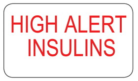Health Care Logistics - High Alert Insulins Labels