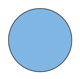 Health Care Logistics - Blank Circle Labels, Blue