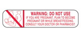 Health Care Logistics - Warning Do Not Use If You Are Pregnant Labels