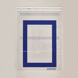 Health Care Logistics - Security Bags w/ Blue Border for<br/>Full-Size Crash Cart Boxes, 29 x 20