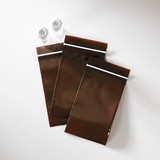 Health Care Logistics - UV Protection Zippit® Bags, Amber, 3 x 5