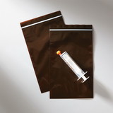 Health Care Logistics - UV Protection Zippit® Bags, Amber, 5 x 8