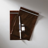 Health Care Logistics - UV Protection Zippit® Bags, Amber, 6 x 8