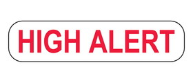 Health Care Logistics - High Alert Labels