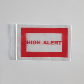 Health Care Logistics - High Alert Bags, 4 x 6