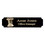 Health Care Logistics - Black Brass Name Badge with Mortar and Pestle Logo, Price/EA