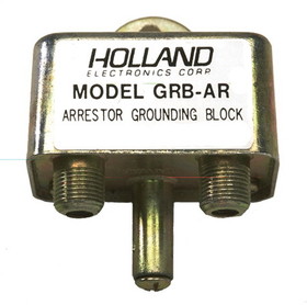 Holland Electronics GRB-AR Grounding Block, Single Splice with Gas Tube Arrestor Spike Protection
