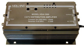 Holland Electronics HDA-1000 1 Ghz Amplifier 35 dB Gain, (54-1000 MHz), Push-Pull