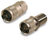 Holland Electronics Precision Push-On F Adapters - Brass