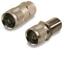 Holland Electronics Precision Push-On F Adapters - Brass