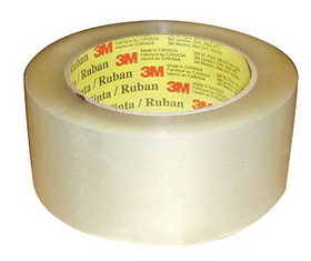 3M Scotch Industrial Box Sealing Tape 371 Clear 2" X 109 yd