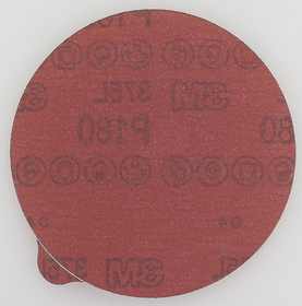 3M 375L 5 inch NH PSA 5 mil Film w/ Liner RED 80 Grit