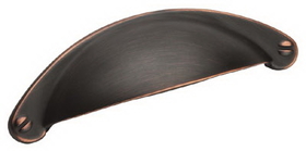 Amerock BP9365-ORB 2-1/2" Ctr Cup Pull Oil Rubbed Bronze