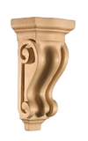 Art for Everyday Corbel Scroll 4 x 3 x 8-1/8 Maple