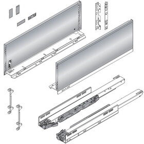 Blum B770C27S0I 11&quot; LEGRABOX C-Height Drawer Kit 125# Stainless Steel 770C27S0I