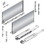 Blum B770F50S0I 20&quot; LEGRABOX F-Height Drawer Kit 125# Stainless Steel 770F50S0I, Price/Set