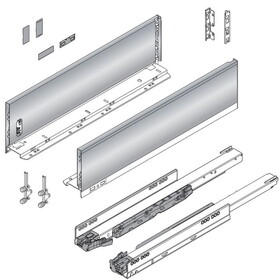 Blum B770K35S0I 14&quot; LEGRABOX K-Height Drawer Kit 125# Stainless Steel 770K35S0I