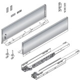 Blum B770K40S0I 16" LEGRABOX K-Height Drawer Kit 125# Stainless Steel 770K40S0I