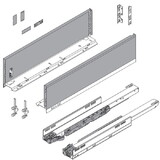Blum B770K55S0S 22" LEGRABOX K-Height Drawer Kit 125# Orion Gray 770K55S0S
