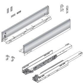 Blum B770M45S0I 18&quot; LEGRABOX M-Height Drawer Kit 125# Stainless Steel 770M45S0I