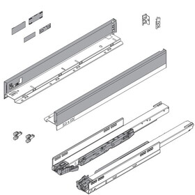 Blum B770N45S0S 18&quot; LEGRABOX N-Height Drawer Kit 125# Orion Gray 770N45S0S