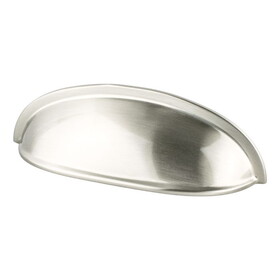 Berenson 8340-1BPN-P Cup Pull 3in Folklore Brushed Nickel