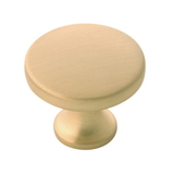 Belwith Knob 1-3/8 Dia Forge Brushed Golden Brass