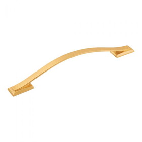 Belwith PULL, 160mm C/C BRUSHED GOLD BRASS