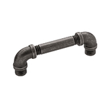 Belwith Hickory Hardware Pipeline Collection Black Nickel Vibed 96mm pull