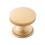 Knob 1-3/8in BRUSHED GOLD BRASS, Price/Each