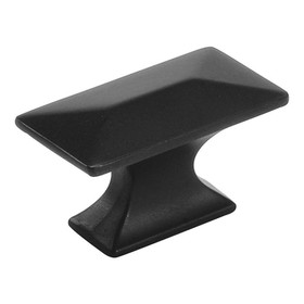 Belwith 2151 MB Knob 1-3/4in Rectangle MATTE BLACK