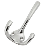 Belwith P25026-CH Double Utility Hook 5/8in C/C Chrome
