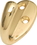 Belwith P27100-PB Single Hook Polished Brass, Price/Each