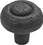 Belwith P3002-BI 1-1/4" Knob Black Iron, Price/Each