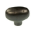 Belwith P3671-BI 1-7/8" Oval Knob Black Iron, Price/Each