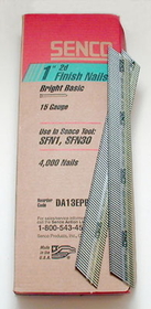 Senco 15 Gauge Finish Nails (large box 3,000 ea) 2-1/2"