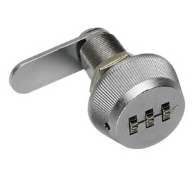 FJM Security Products Combi-Cam Keyless Cam Lock 1-1/8" Cylinder Length Zinc
